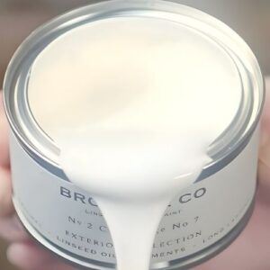 bright white paint linseed oil pour