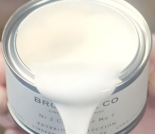 bright white paint linseed oil pour