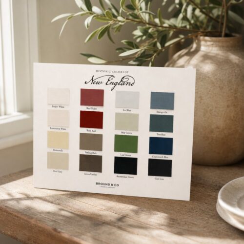 New England Colors - Hand-Painted Color Card